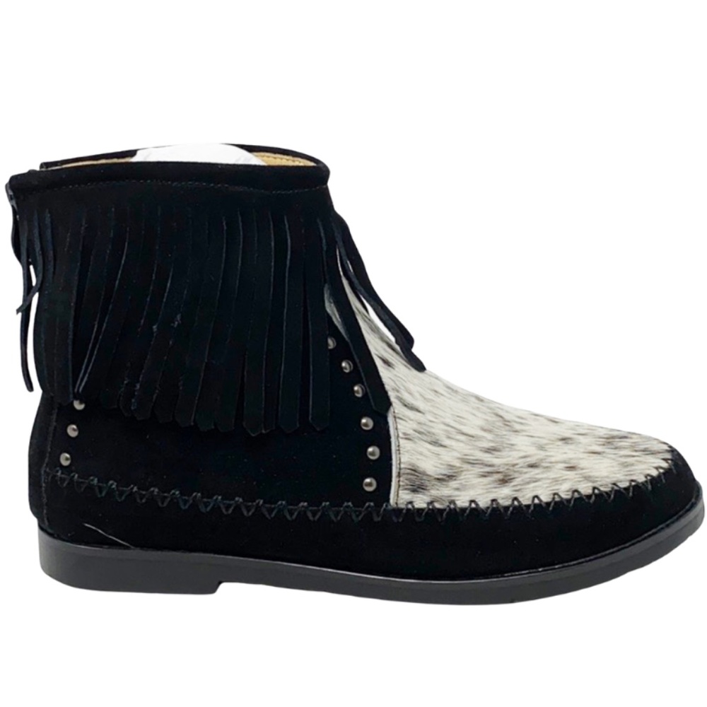 Montana West Western Booties Genuine Hair-On - Picture 2 of 14